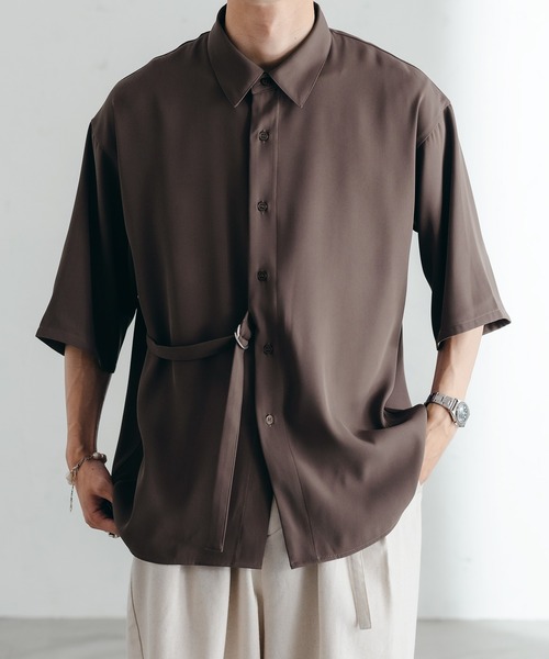 epnok（エプノック）の「タイロッケンルーズシャツ（シャツ/ブラウス・メンズ・ブラック/モカ/オフホワイト・MEDIUM/LARGE/SMALL）」の17枚目の写真