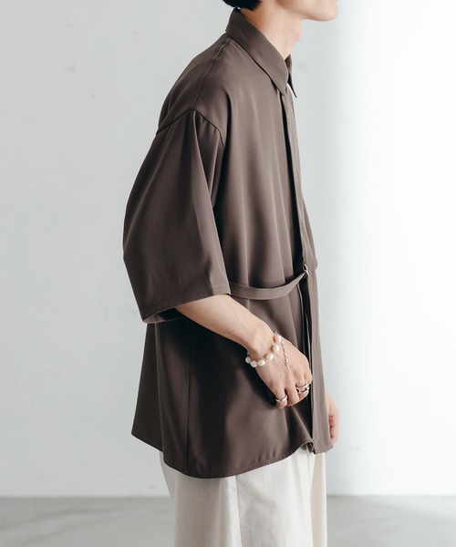 epnok（エプノック）の「タイロッケンルーズシャツ（シャツ/ブラウス・メンズ・ブラック/モカ/オフホワイト・MEDIUM/LARGE/SMALL）」の18枚目の写真