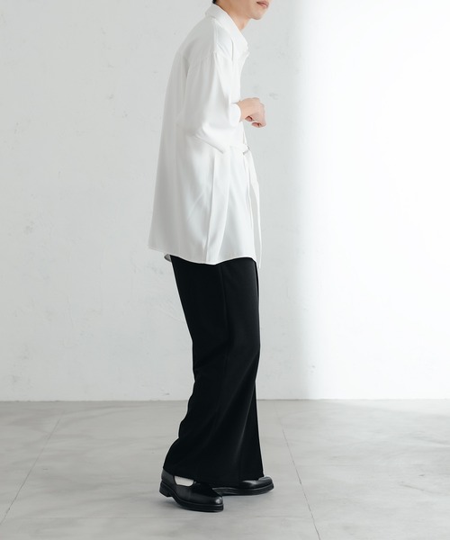 epnok（エプノック）の「タイロッケンルーズシャツ（シャツ/ブラウス・メンズ・ブラック/モカ/オフホワイト・MEDIUM/LARGE/SMALL）」の8枚目の写真