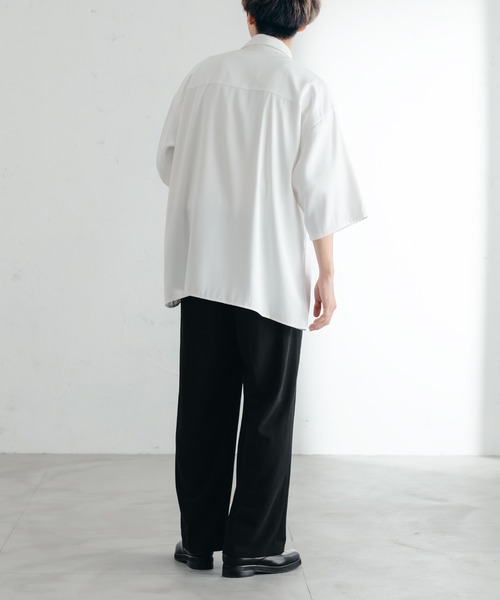 epnok（エプノック）の「タイロッケンルーズシャツ（シャツ/ブラウス・メンズ・ブラック/モカ/オフホワイト・MEDIUM/LARGE/SMALL）」の9枚目の写真