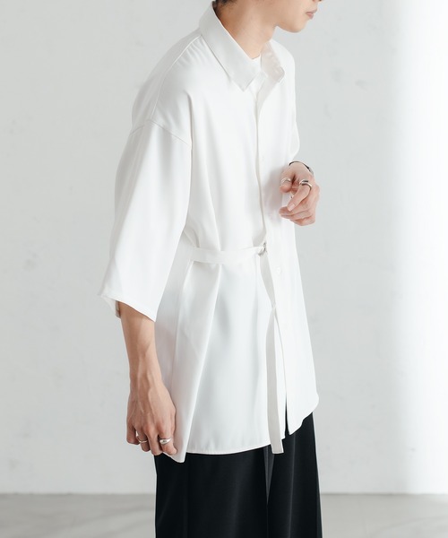 epnok（エプノック）の「タイロッケンルーズシャツ（シャツ/ブラウス・メンズ・ブラック/モカ/オフホワイト・MEDIUM/LARGE/SMALL）」の5枚目の写真