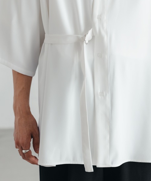 epnok（エプノック）の「タイロッケンルーズシャツ（シャツ/ブラウス・メンズ・ブラック/モカ/オフホワイト・MEDIUM/LARGE/SMALL）」の14枚目の写真