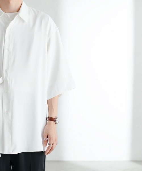 epnok（エプノック）の「タイロッケンルーズシャツ（シャツ/ブラウス・メンズ・ブラック/モカ/オフホワイト・MEDIUM/LARGE/SMALL）」の15枚目の写真