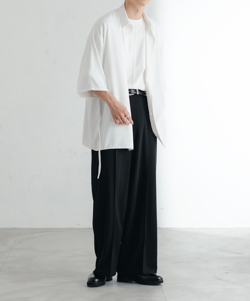 epnok（エプノック）の「タイロッケンルーズシャツ（シャツ/ブラウス・メンズ・ブラック/モカ/オフホワイト・MEDIUM/LARGE/SMALL）」の10枚目の写真