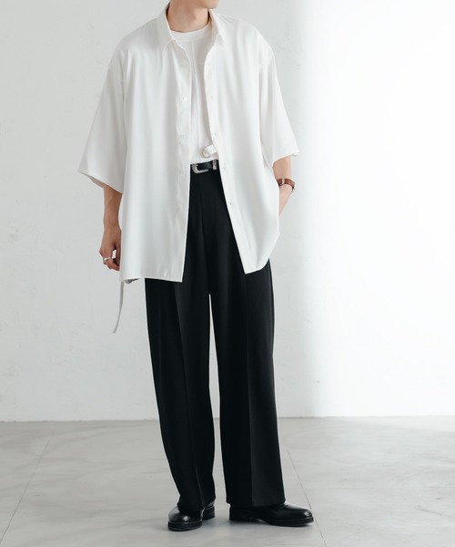 epnok（エプノック）の「タイロッケンルーズシャツ（シャツ/ブラウス・メンズ・ブラック/モカ/オフホワイト・MEDIUM/LARGE/SMALL）」の11枚目の写真