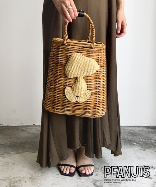 バッグ KIS Design:SNOOPY/Arurog basket tote SNOOPY（スヌーピー）の「KIS Design:SNOOPY/Arurog basket tote