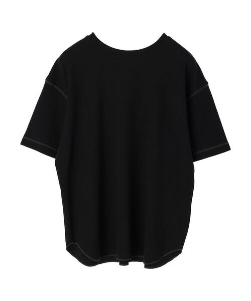 CRAFT STANDARD BOUTIQUE(クラフトスタンダードブティック)の「ワッフル2WAYチュニック *(Tシャツ/カットソー・レディース・ブラック/アイボリー/カーキ・FREE)」の7枚目の写真