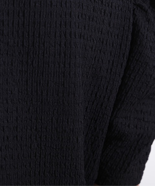 NATURAL BEAUTY BASIC（ナチュラルビューティーベーシック）の「シャーリングナローワンピース（ワンピース・レディース・ブラウン/ブラック/ブルー・MEDIUM）」の14枚目の写真