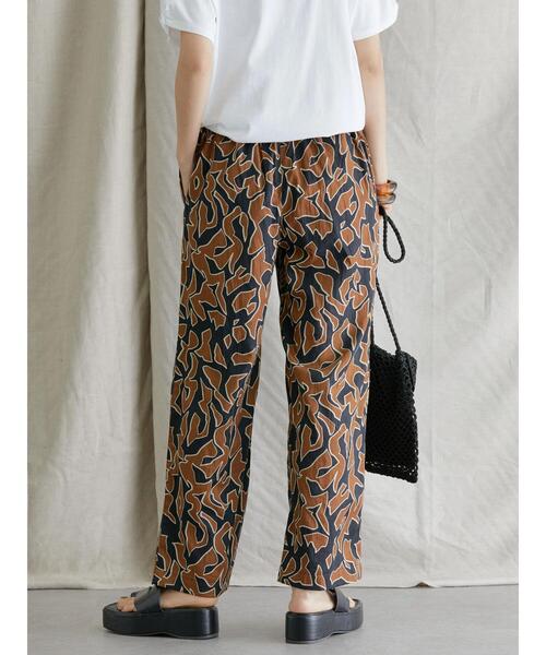 AMERICAN HOLIC（アメリカンホリック）の「アニマル柄綿サテンパンツ（その他パンツ・レディース・ダークネイビー・M/L）」の5枚目の写真