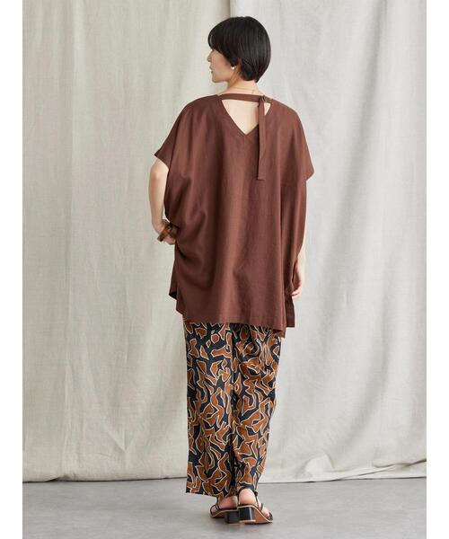 AMERICAN HOLIC（アメリカンホリック）の「アニマル柄綿サテンパンツ（その他パンツ・レディース・ダークネイビー・M/L）」の10枚目の写真