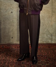 TAUPE/トープ/ジオメトリックJQ サイドラインパンツ