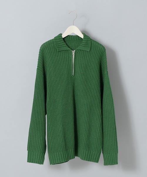 Revo.（レボ）の「5G HALFZIPKNIT POLO/ハーフジップ ポロニット 
