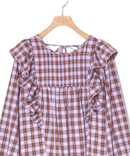 新品　A part by　レディース　バックオープンチェックワンピース　FREE Alley by w closet（アリーバイダブルクローゼット）の「【Alley