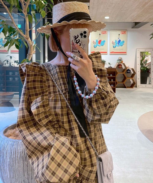 新品　A part by　レディース　バックオープンチェックワンピース　FREE 楽天市場】【SALE／60%OFF】バックオープンチェックワンピース A