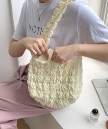 ワッフルキルティングハンドバッグ