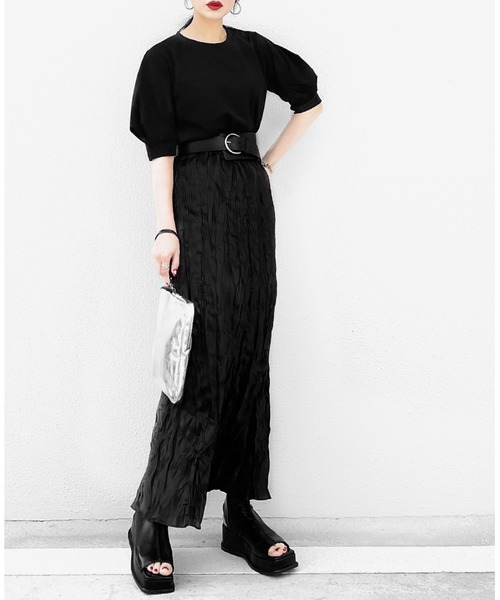 LVEU.（ラブユ.）の「Open toe volume sole boots / オープントゥボリューム（厚底）ソールブーツ(Ai select)（サンダル・レディース・ブラック・24.5cm/25.0cm/23.5cm/23.0cm/24.0cm）」の2枚目の写真