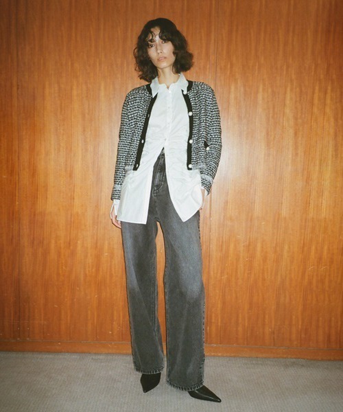 FRAY I.D（フレイアイディー）の「パールボタンツイードカーディガン（カーディガン/ボレロ）」 - WEAR