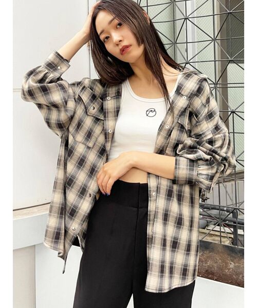 EMODA(エモダ)の「ヴィンテージチェックシャツ(シャツ/ブラウス・レディース・ブラック/レッド/その他/その他1・FREE)」の11枚目の写真