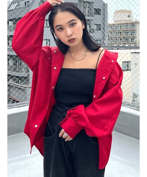 EMODA(エモダ)の「ヴィンテージチェックシャツ(シャツ/ブラウス・レディース・ブラック/レッド/その他/その他1・FREE)」の18枚目の写真