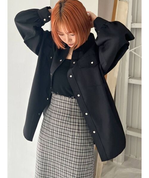 EMODA(エモダ)の「ヴィンテージチェックシャツ(シャツ/ブラウス・レディース・ブラック/レッド/その他/その他1・FREE)」の22枚目の写真