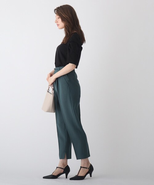 index（インデックス）の「◆Vネックタックスリーブカットソー【WEB限定サイズ】（Tシャツ/カットソー・レディース・ブラック/ボルドー/オフホワイト・36/40/42/38）」の19枚目の写真