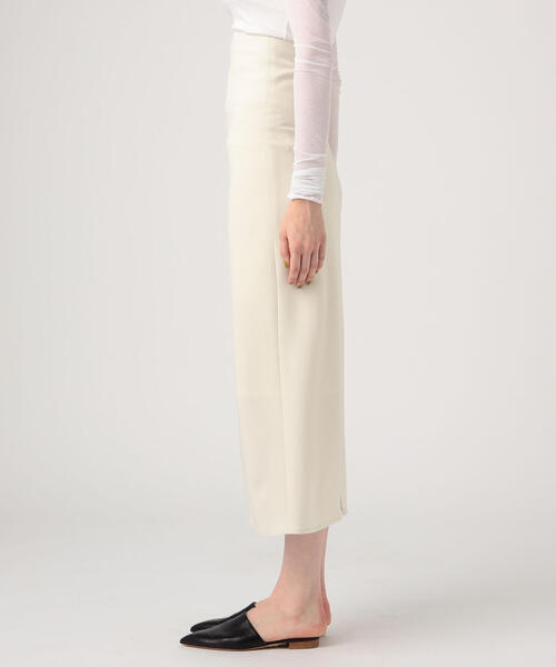 EDITION（エディション）の「DOUBLE CRAPE SKIRT トリアセテート ハイウエストスカート（スカート・レディース・ホワイト/ブラック・34/36）」の5枚目の写真