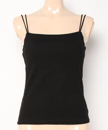KOBE LETTUCE | カップ付きコードストラップリブキャミソール[C6390](キャミソール)