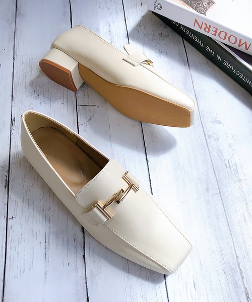 Noubel Voug Relax（ヌーベルヴォーグリラックス）の「スクエアトゥビットローファー（ローファー・レディース・ブラック/ブラウン/アイボリー・LL/S/M/L）」の3枚目の写真