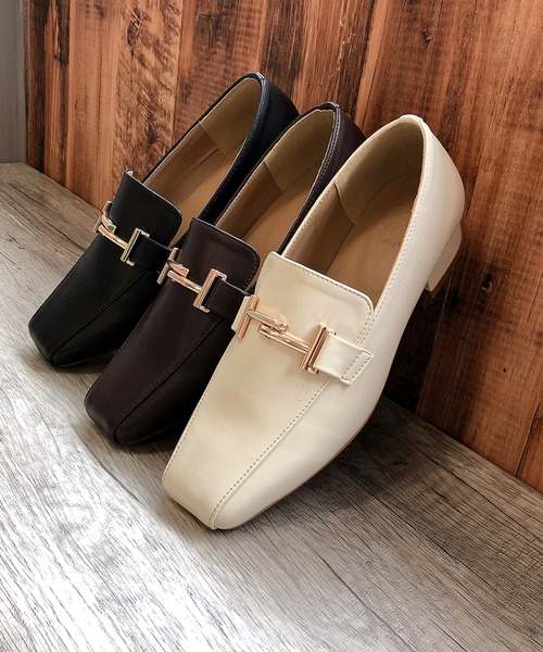 Noubel Voug Relax（ヌーベルヴォーグリラックス）の「スクエアトゥビットローファー（ローファー・レディース・ブラック/ブラウン/アイボリー・LL/S/M/L）」の18枚目の写真