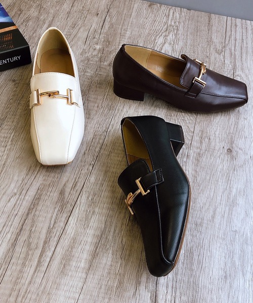 Noubel Voug Relax（ヌーベルヴォーグリラックス）の「スクエアトゥビットローファー（ローファー・レディース・ブラック/ブラウン/アイボリー・LL/S/M/L）」の21枚目の写真