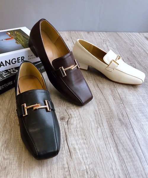 Noubel Voug Relax（ヌーベルヴォーグリラックス）の「スクエアトゥビットローファー（ローファー・レディース・ブラック/ブラウン/アイボリー・LL/S/M/L）」の22枚目の写真