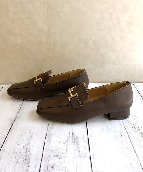 Noubel Voug Relax（ヌーベルヴォーグリラックス）の「スクエアトゥビットローファー（ローファー・レディース・ブラック/ブラウン/アイボリー・LL/S/M/L）」の5枚目の写真