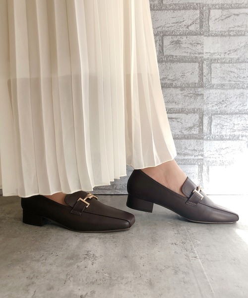 Noubel Voug Relax（ヌーベルヴォーグリラックス）の「スクエアトゥビットローファー（ローファー・レディース・ブラック/ブラウン/アイボリー・LL/S/M/L）」の6枚目の写真