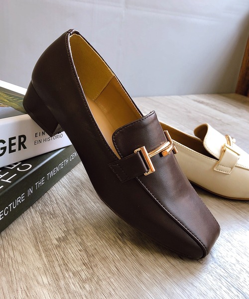 Noubel Voug Relax（ヌーベルヴォーグリラックス）の「スクエアトゥビットローファー（ローファー・レディース・ブラック/ブラウン/アイボリー・LL/S/M/L）」の9枚目の写真