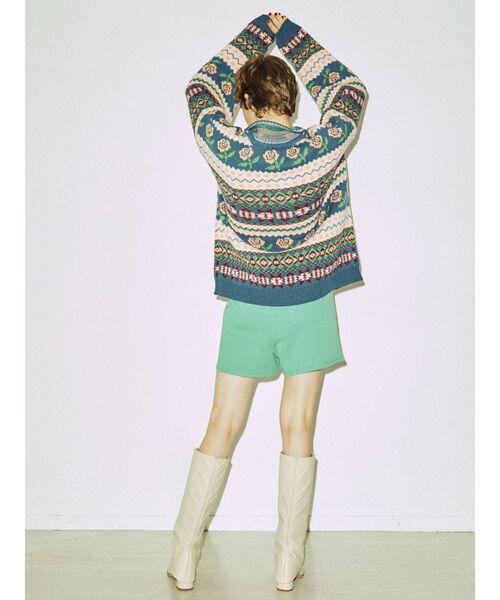 jouetie(ジュエティ)の「JQDニット(ニット/セーター・レディース・ブラック/オフホワイト/ブルー・MEDIUM)」の20枚目の写真