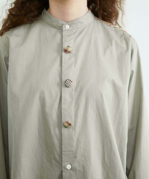 FRAPBOIS（フラボア）の「ニリーフシャツ（シャツ/ブラウス・レディース・グレー/ネイビー・2/1）」の22枚目の写真