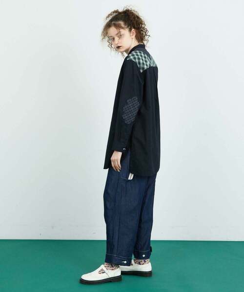 FRAPBOIS（フラボア）の「ニリーフシャツ（シャツ/ブラウス・レディース・グレー/ネイビー・2/1）」の16枚目の写真