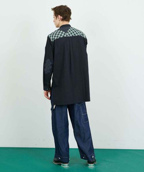 FRAPBOIS（フラボア）の「ニリーフシャツ（シャツ/ブラウス・レディース・グレー/ネイビー・2/1）」の10枚目の写真