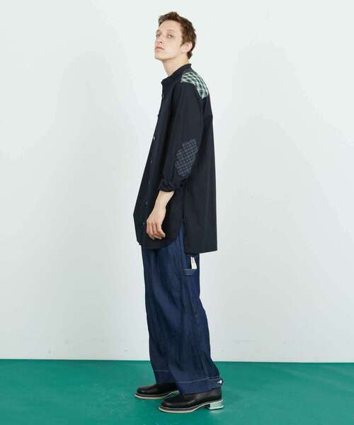 FRAPBOIS（フラボア）の「ニリーフシャツ（シャツ/ブラウス・レディース・グレー/ネイビー・2/1）」の6枚目の写真