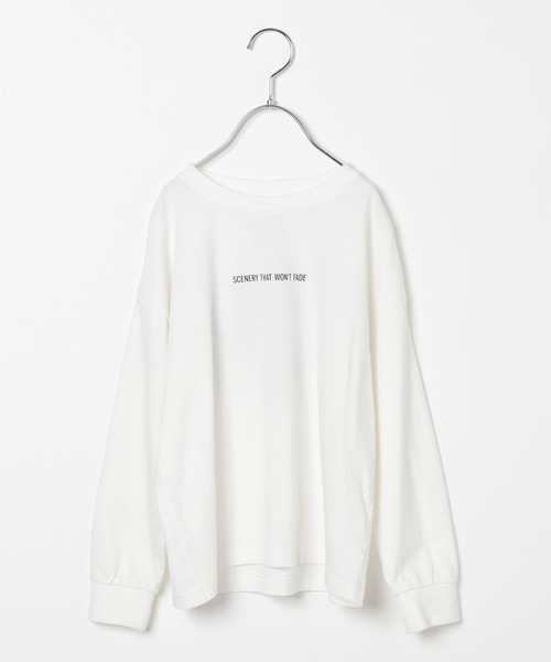 GLOBAL WORK（グローバルワーク）の「ヘビロッTEE／グラフィックTシャツ長袖/269069（Tシャツ/カットソー・キッズ・ホワイト/チャコールグレー/スカイブルー/ホワイト系その他2/オフホワイト・110cm/100cm/120cm/130cm/140cm/150cm/160cm）」の8枚目の写真