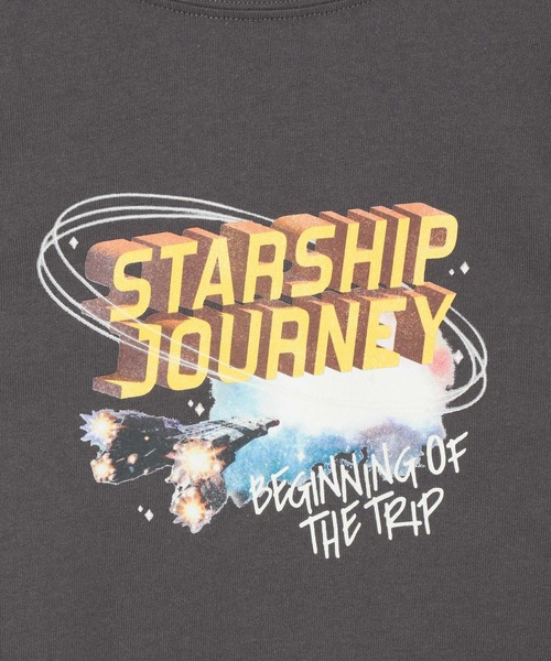 GLOBAL WORK（グローバルワーク）の「ヘビロッTEE／グラフィックTシャツ長袖/269069（Tシャツ/カットソー・キッズ・ホワイト/チャコールグレー/スカイブルー/ホワイト系その他2/オフホワイト・110cm/100cm/120cm/130cm/140cm/150cm/160cm）」の22枚目の写真