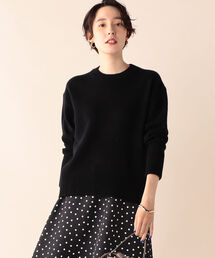 ◇【WEB限定】カシミヤブレンドクルーネックプルオーバーニット