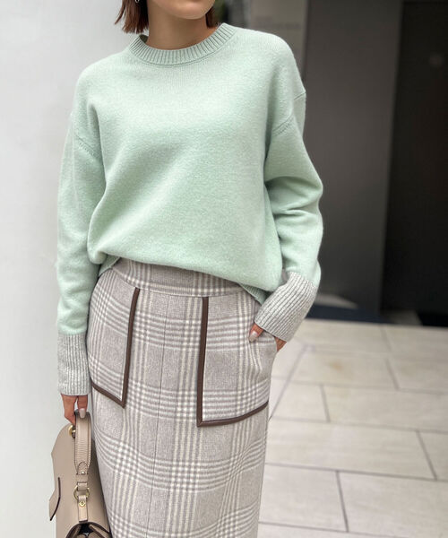 セール】◇【WEB限定】カシミヤブレンドクルーネックプルオーバー