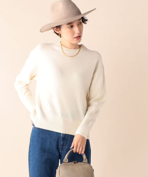 セール】◇【WEB限定】カシミヤブレンドクルーネックプルオーバー