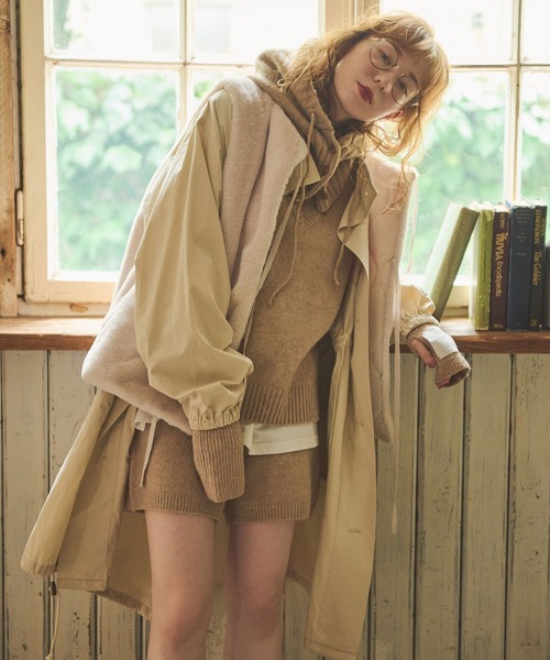 Crisp（クリスプ）の「ボアベストモッズコート（モッズコート）」 - WEAR