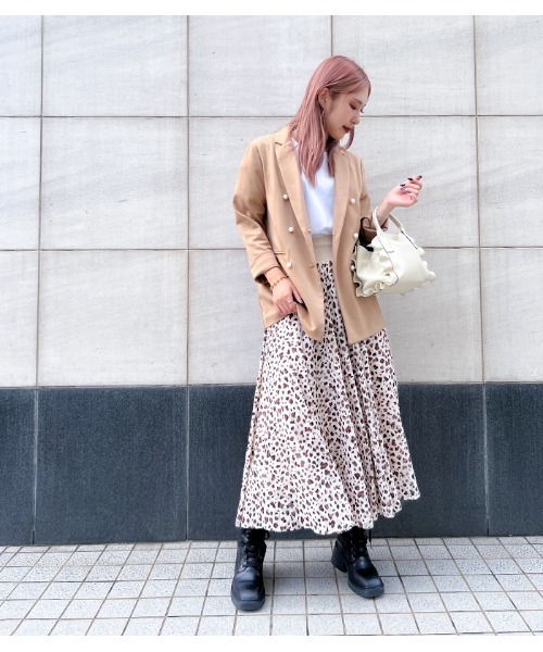 GALENA（ガレナ）の「【GALENA/ガレナ】パールボタンテーラードジャケット（テーラードジャケット・レディース・ブラック/キャメル・FREE）」の12枚目の写真