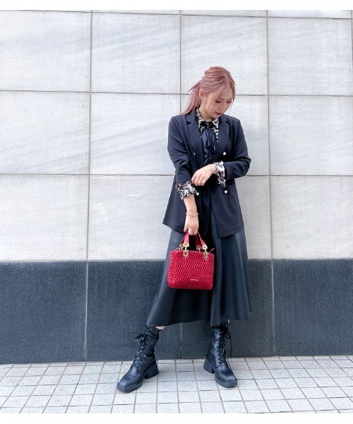 GALENA（ガレナ）の「【GALENA/ガレナ】パールボタンテーラードジャケット（テーラードジャケット・レディース・ブラック/キャメル・FREE）」の10枚目の写真