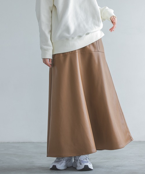 完売品　HARE 2way レザースカート 楽天市場】【SALE／50%OFF】(W)レザーパイピングSK HARE ハレ