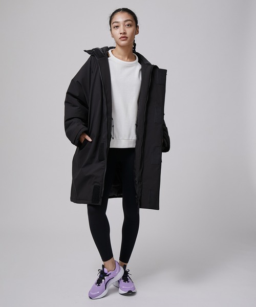 NERGY（ナージー）の「【撥水＆透湿】中綿ルーズコート（その他アウター・レディース・ブラック/ホワイト・FREE）」の2枚目の写真