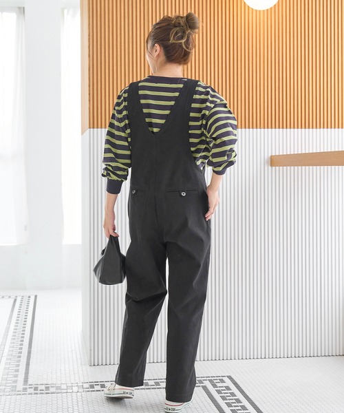 ROPE' PICNIC（ロペピクニック）の「リンクコーデ/綿ストレッチサロペット（サロペット/オーバーオール・レディース・ブラック/ブラウン系その他2・38）」の8枚目の写真